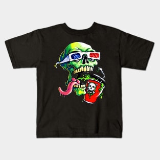 skull 3d movie time 1 Kids T-Shirt